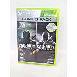 Call of Duty Combo Pack: Black Ops 1 & 2 (Microsoft Xbox 360) Complete CIB Ghost